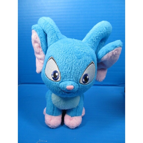 NEOPETS Lot of 2 Black Shadow Lupe Wolf 7" & Blue Acara 6" Stuffed Animal Plush - Picture 2 of 15